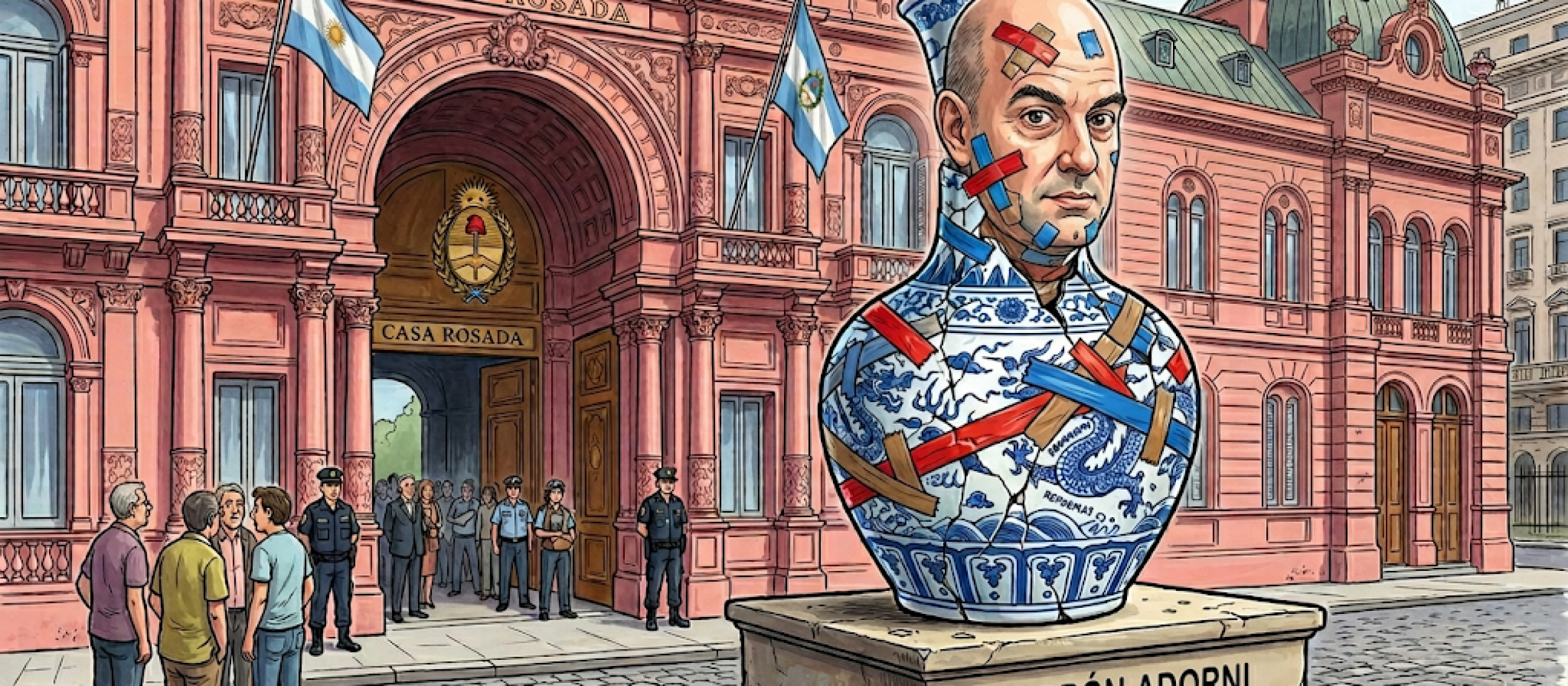 Adorni, el jarrón chino del gobierno: caro, incómodo y difícil de mover